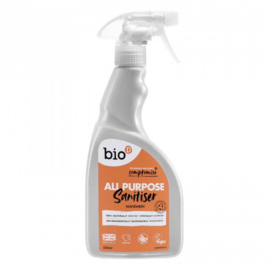 Bio-D, multi-oppervlakte reiniger, mandarijn, 500 ml