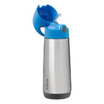 B.Box, Thermoflasche mit Strohhalm, Blue Slate, nach 12 Monaten, 500 ml