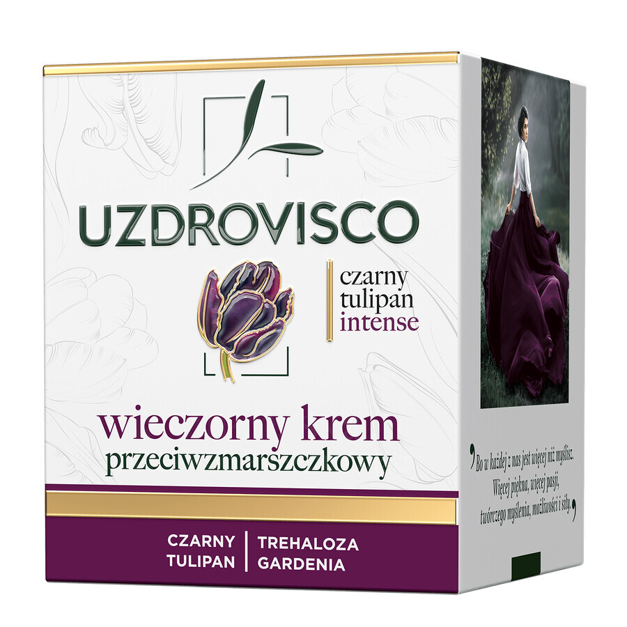 Uzdrovisco Black Tulip Intense, anti-wrinkle evening cream, 50 ml