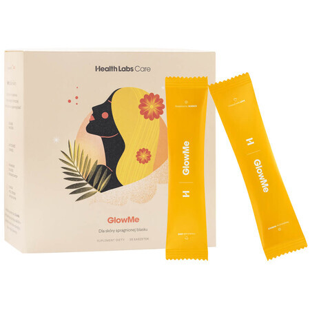 Health Labs GlowMe, Ananas-Mango-Geschmack, 30 Portionsbeutel