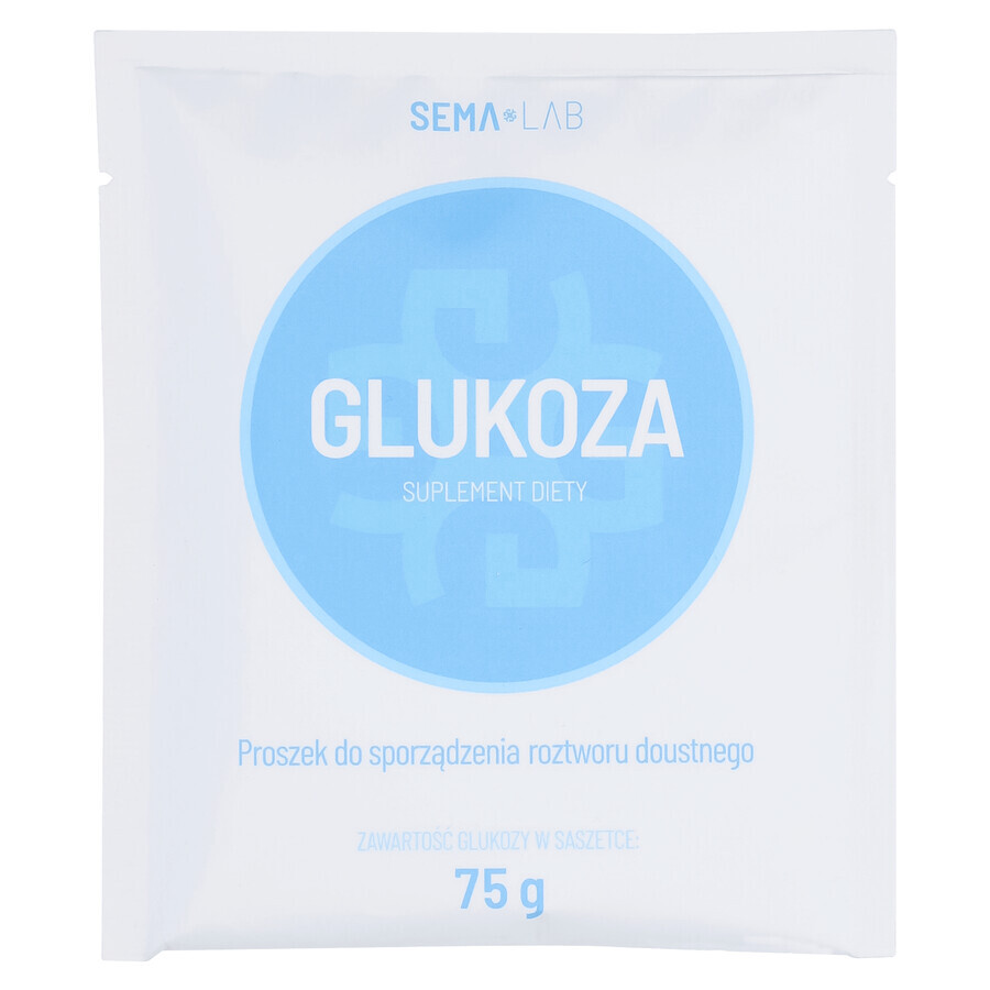 SEMA Lab Glucose, poudre pour solution orale, 75 g