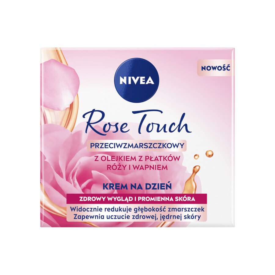 Nivea Rose Elegance Set, Tagescreme, 50 ml + Nachtcreme, 50 ml + Kosmetiktasche