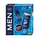 Nivea Men Protect &amp;amp; Care Set, 3-in-1 Duschgel f&#252;r Gesicht, K&#246;rper und Haare, 250 ml + Antitranspirant Roll-on, 48h, 50 ml + Gesichts-, K&#246;rper- und Handcreme, 75 ml