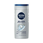 Nivea Men Silver Control kit, aftershave balsem, antibacterieel, 100 ml + roll-on antitranspirant, 48h, 50 ml + 3-in-1 douchegel voor gezicht, lichaam en haar, 250 ml