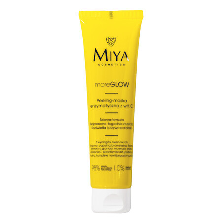 Set Miya Vitamin C Glow, peeling-maschera enzimatica, 60 ml + siero per l'iperpigmentazione, 30 ml