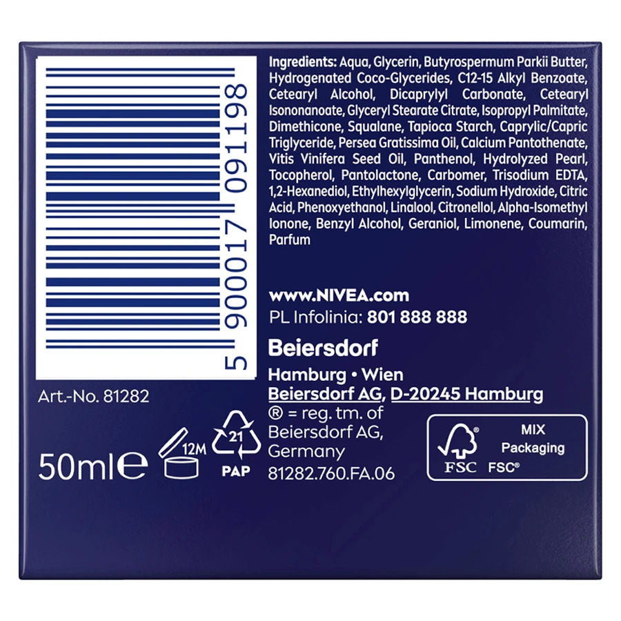 Nivea, revitalizing anti-wrinkle cream 55+, night cream, 50 ml