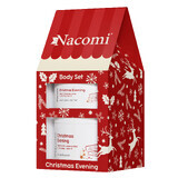 Nacomi Kerst Avond set, romige body butter, 100 ml + foam body scrub, 200 ml