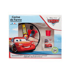 Corine De Farme Disney Cars Set, Eau de Toilette, 50 ml + Flugscheibe, 1 Stück + Lesezeichen zum Ausschneiden, 1 Stück