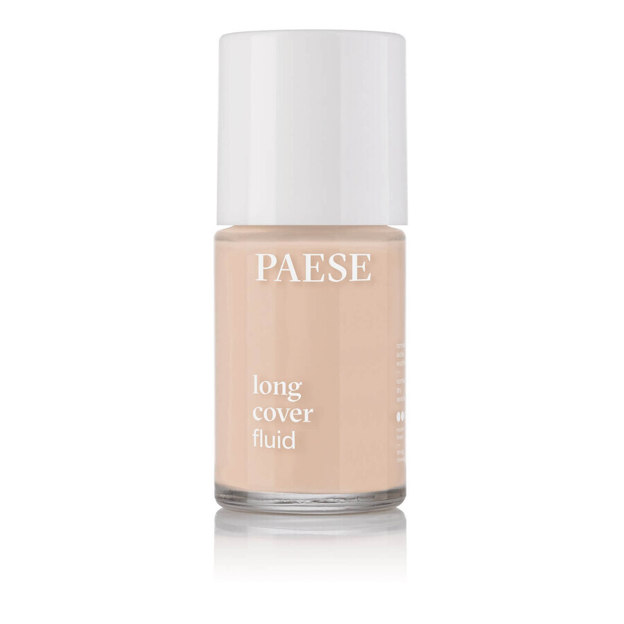 Paese Long Cover Fluid, deckende Grundierung, 01 Light Beige, 30 ml