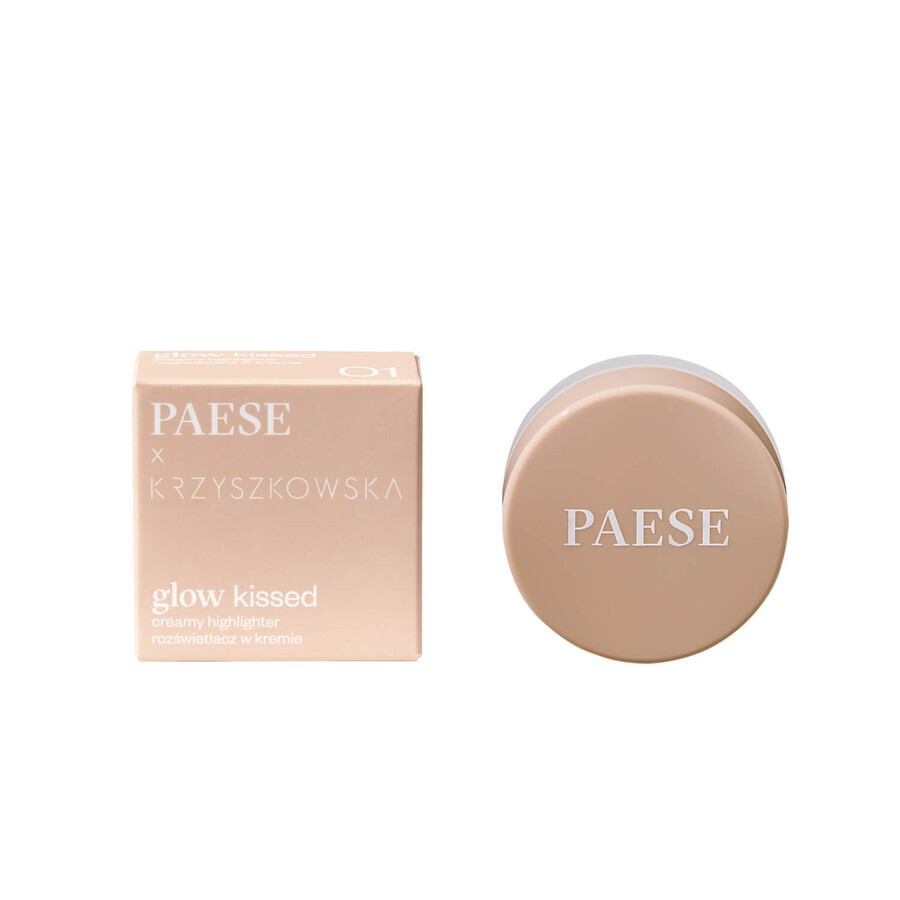 Paese x Krzyszkowska Glow Kissed, highlighter în cremă, 01, 4 g