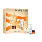 Set Nuxe Huile Prodigieuse, olio secco, 50 ml + Rêve de Miel, balsamo per labbra, 15 g + Creme Fraiche de beaute, crema idratante, 30 ml