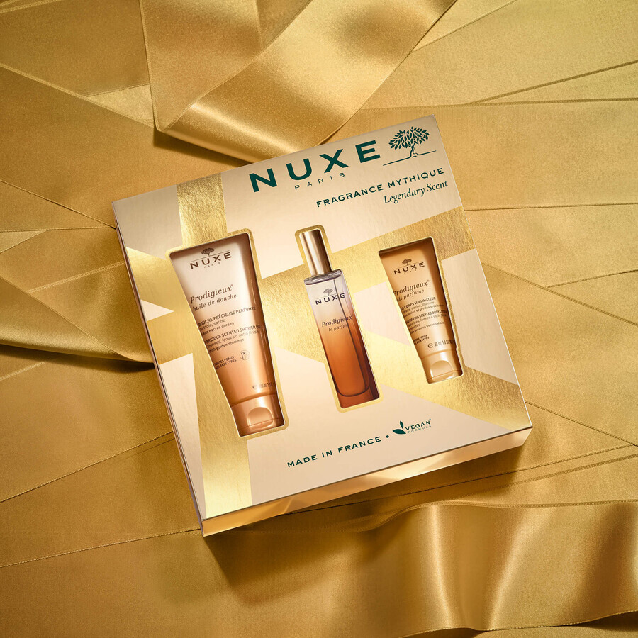 Set Nuxe Prodigieux, perfume, 30 ml + shower oil, 100 ml + perfumed body milk, 30 ml