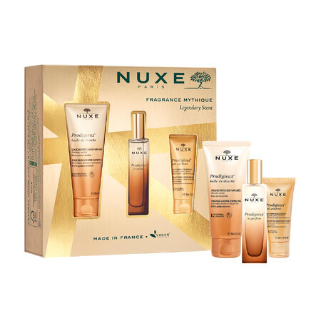 Set Nuxe Prodigieux, perfume, 30 ml + shower oil, 100 ml + perfumed body milk, 30 ml