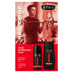 Set STR8 Red Code, deodorante spray, 150 ml + gel doccia, 250 ml