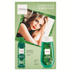 Set C-THRU Luminous Emerald, deodorant spray, 150 ml + shower gel, 250 ml