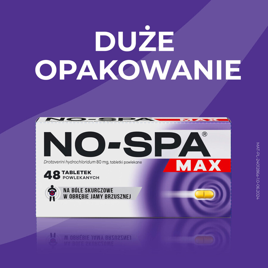 No-Spa Max 80 mg, 48 comprimate