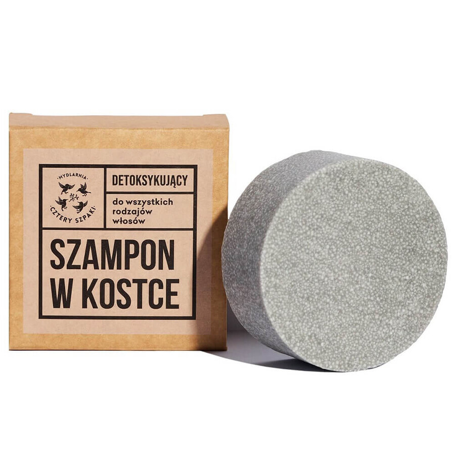 Cztery Szpaki, entgiftendes Shampoo in Bar, 75 g