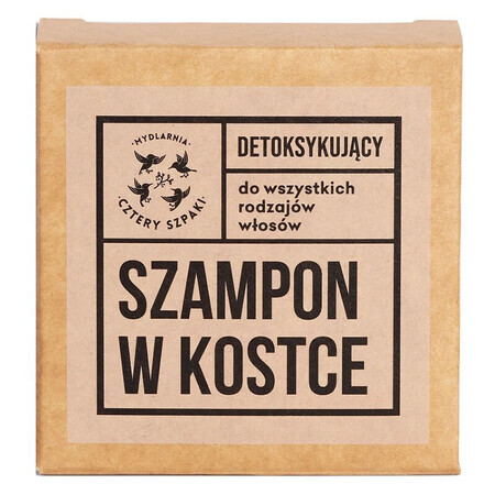 Cztery Szpaki, entgiftendes Shampoo in Bar, 75 g