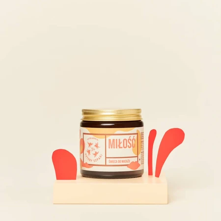 Four Pins, massage candle, love, 120 g