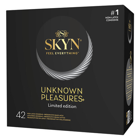 Unimil Skyn Unknown Pleasure, set misterios de prezervative non-latex, 42 bucăți