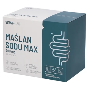 SEMA Lab Natriumbutyrat Max 300 mg, 60 Kapseln mit verzögerter Wirkstofffreisetzung