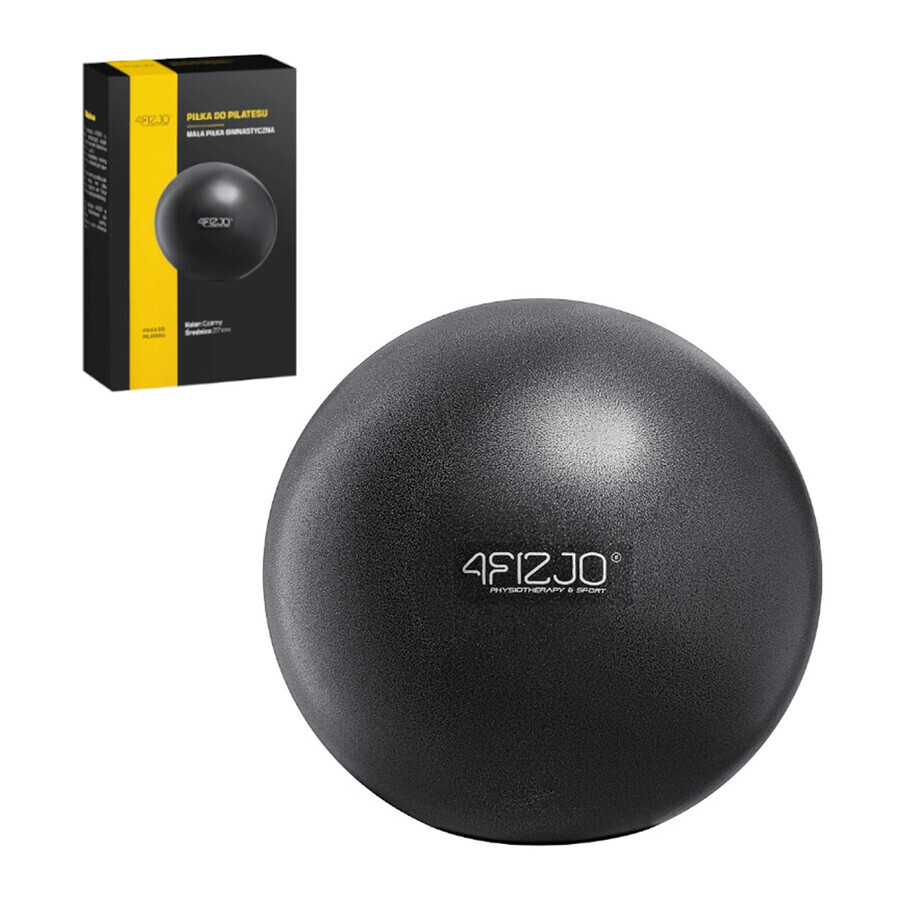 4Fizjo, Pilates ball, rehabilitation, black, 22 cm