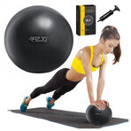 4Fizjo, Pilates ball, rehabilitation, black, 22 cm