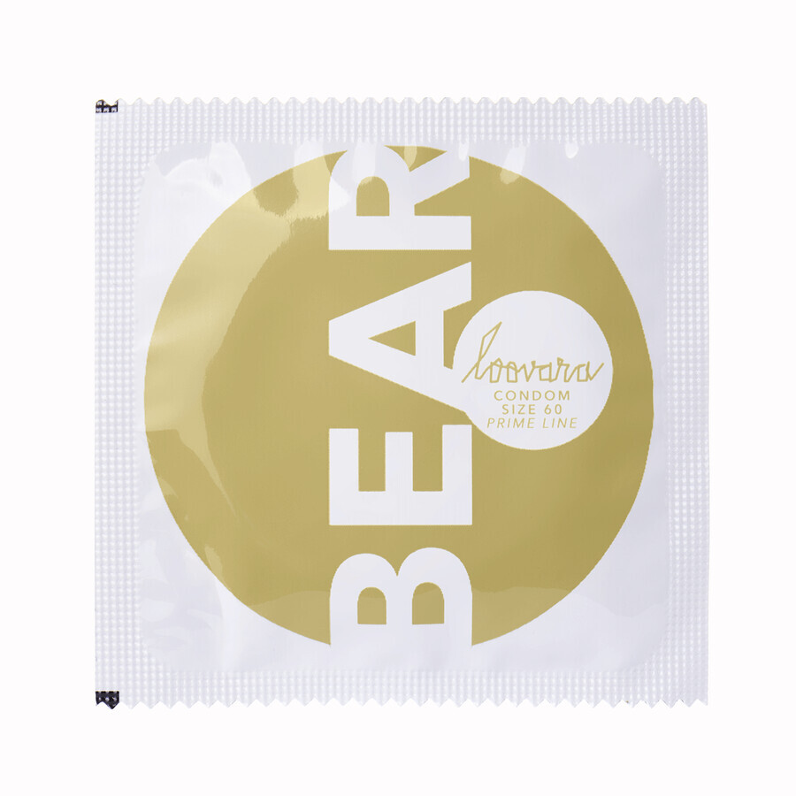 Loovara Bear, classic condoms, 60 mm, 12 pieces