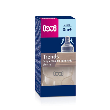 Lovi Trends, fles met dynamische speen, Beige, vanaf de geboorte, 120 ml