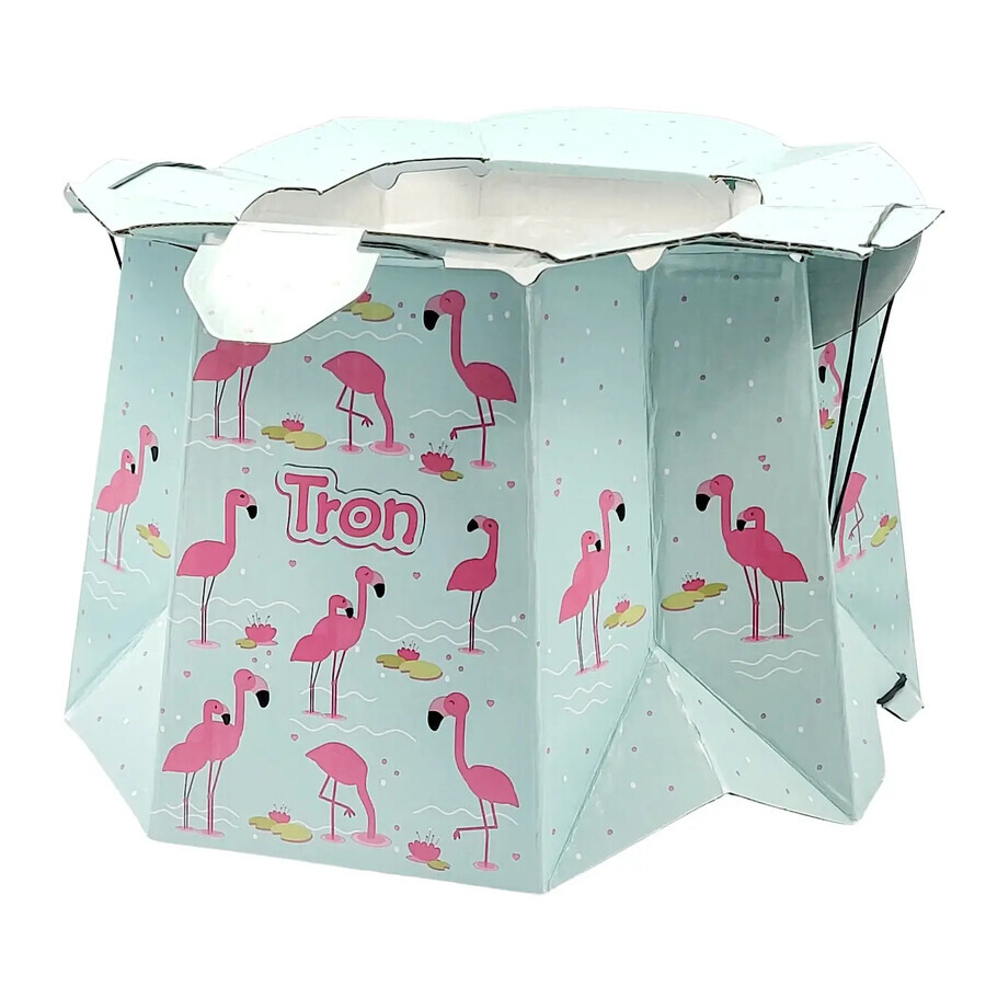 Tron Eko, Einweg-Reisetöpfchen für Kinder, Flamingos, 1 Stück