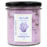 Your Candle, natürliches Badesalz mit ätherischen Ölen, Lavendel-Entspannung, 350 g