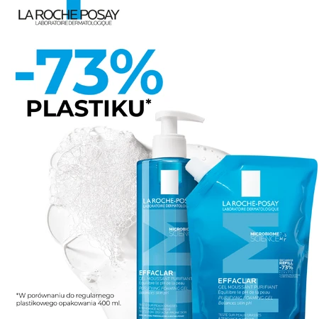 La Roche-Posay Effaclar, cleansing gel for oily and sensitive skin, reserve, 400 ml
