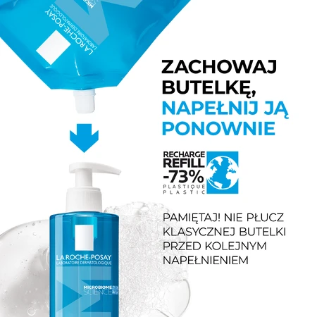 La Roche-Posay Effaclar, cleansing gel for oily and sensitive skin, reserve, 400 ml