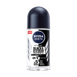 Black & White Invisible Power Roll-On Deodorant für Männer, 50 ml, Nivea