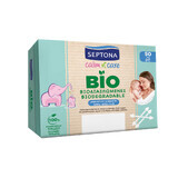 Septona Baby Calm n Care Bio, biologisch abbaubare Wattestäbchen für Babies, 50 Stück