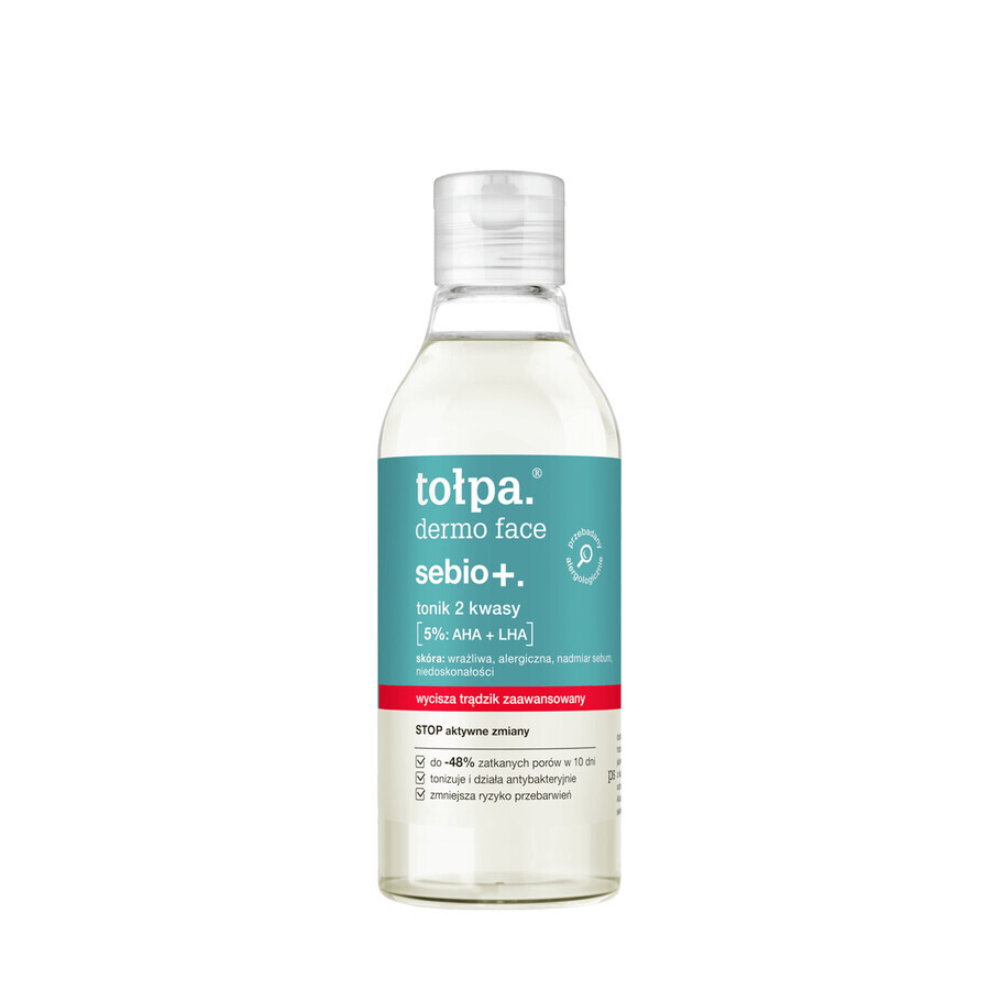 Tolpa dermo face sebio+, Tonikum, 2 Säuren, 200 ml