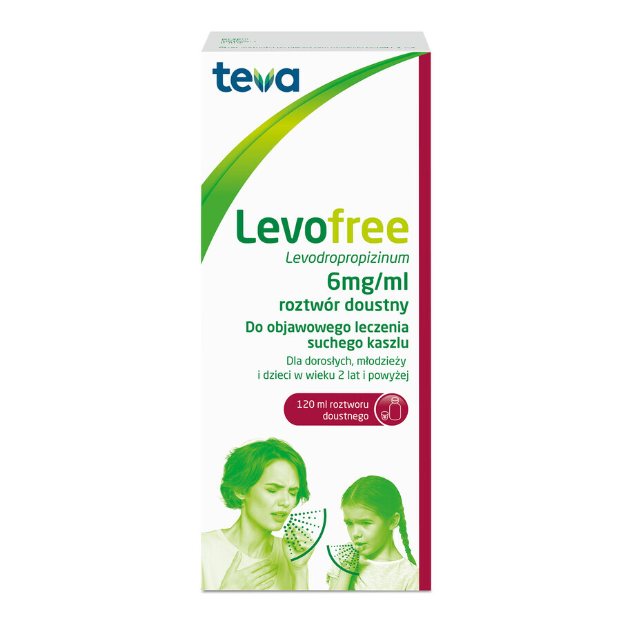 Levofree 6 mg/ml, de la vârsta de 2 ani, 120 ml