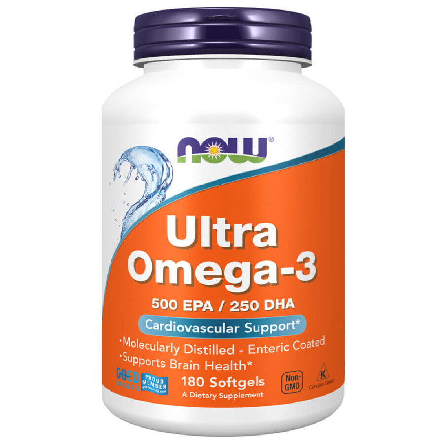 Now Foods Ultra Omega-3, 180 Weichkapseln