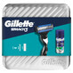 Gillette Mach 3 Set, Rasiermesser, 1 St&#252;ck + Rasiergel, 75 ml