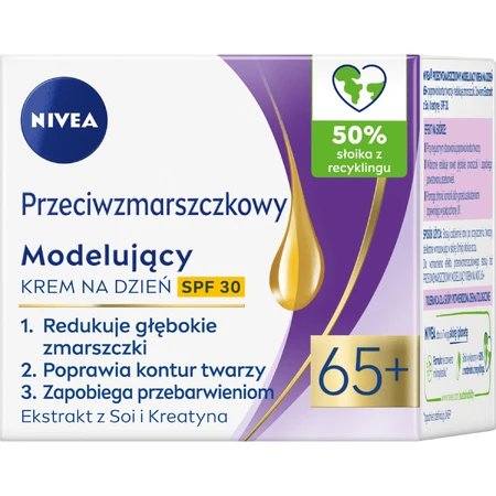 Nivea, Anti-Falten-Formungscreme 65+, Tagescreme, SPF 30, 50 ml