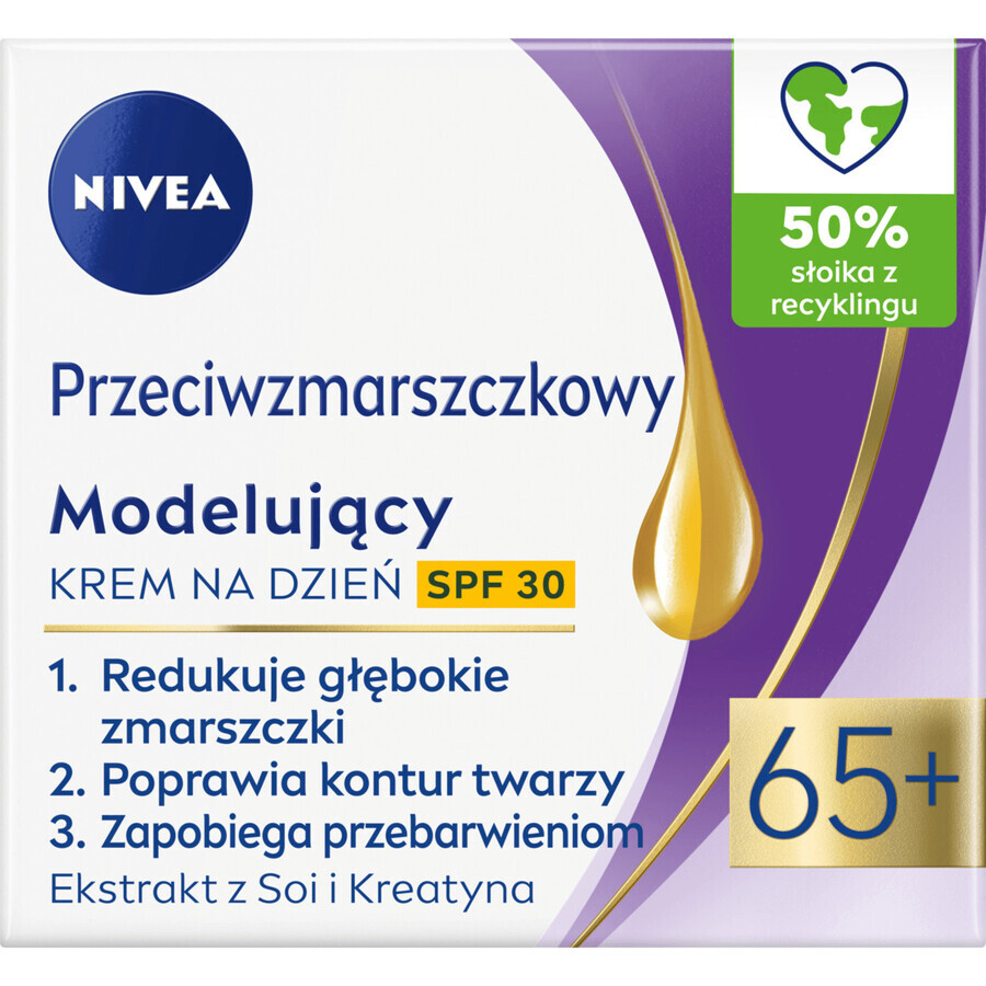 Nivea, antirimpel vormende crème 65+, overdag, SPF 30, 50 ml