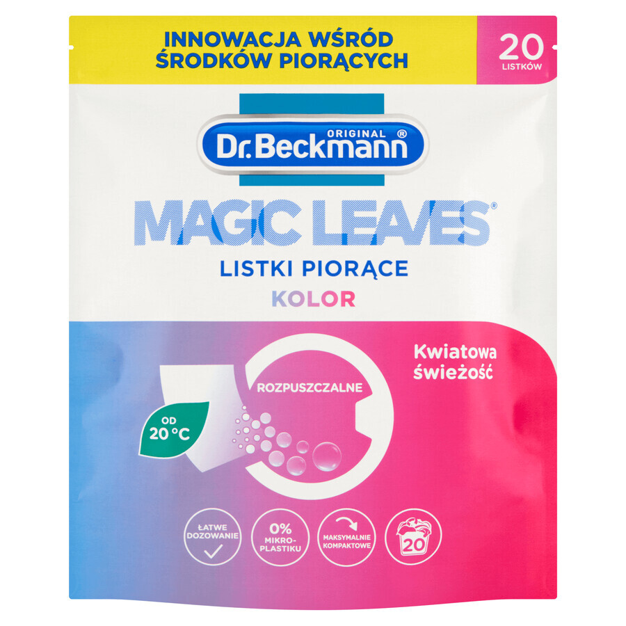 Dr. Beckmann Magic Leaves, washcloths, color, 20 pieces