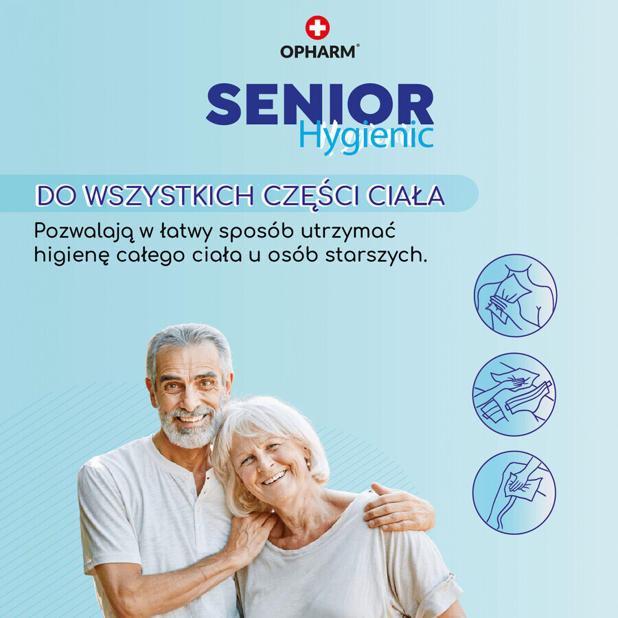 Opharm Senior Hygienetücher, Feuchttücher, 72 Stück