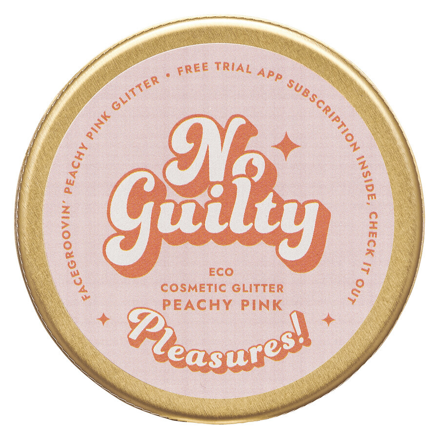 Ministry of Good Soap Facegroovin' Eco Glitter, Bio-Glitter für Körper- und Gesichtsdekoration, Peachy Pink, 10 g