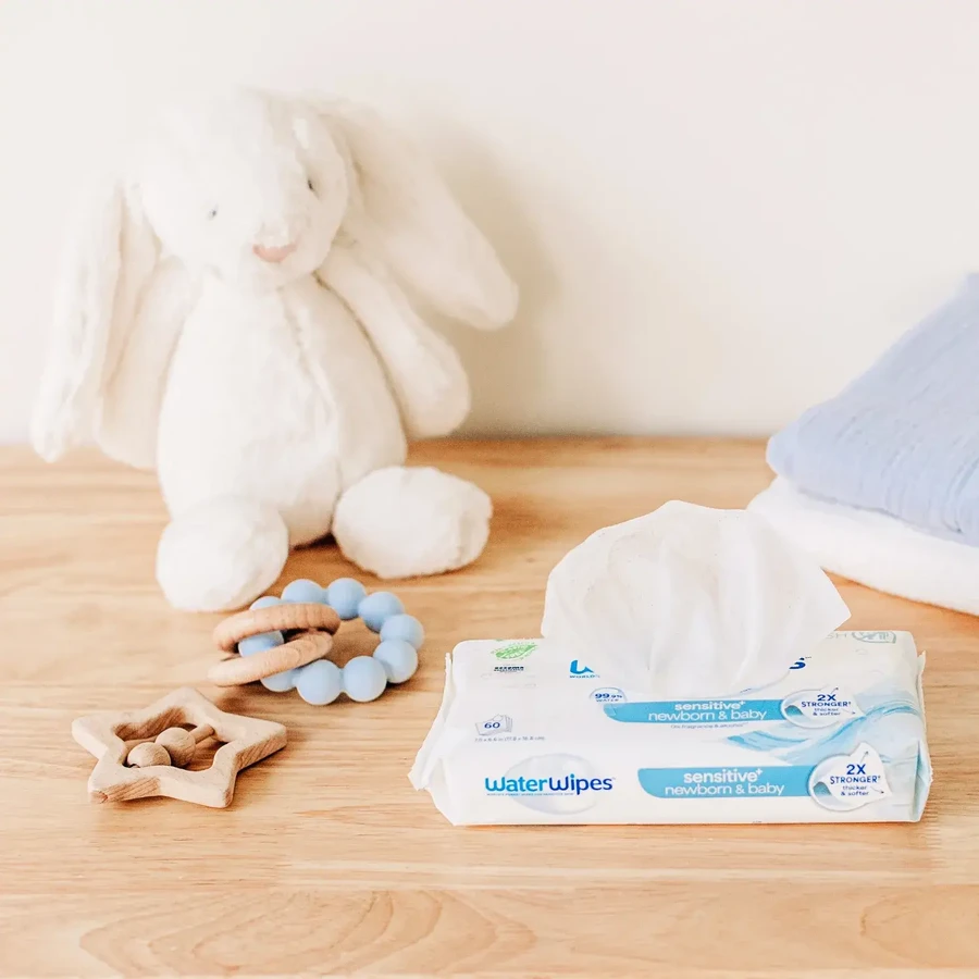 WaterWipes Bio, wet wipes, water, from birth, 12 x 60 pcs