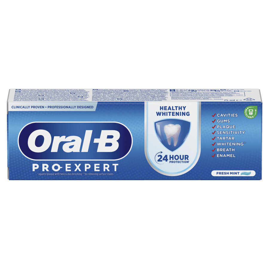 Oral-B Pro-Expert Healthy Whitening Zahnpasta, 75 ml