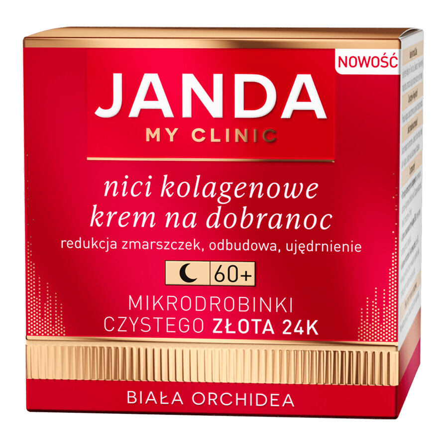 Janda My Clinic Collagen Threads 60+, crème de nuit, 50 ml