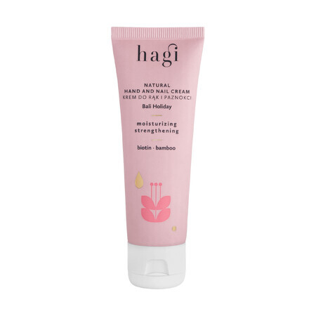 Hagi Holidays in Bali, natürliche Hand- und Nagelcreme, feuchtigkeitsspendend und stärkend, 50 ml