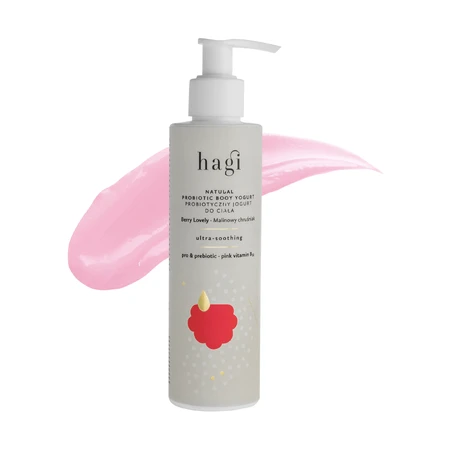 Hagi Raspberry Bough, iaurt probiotic pentru corp, ultra calmant, 200 ml