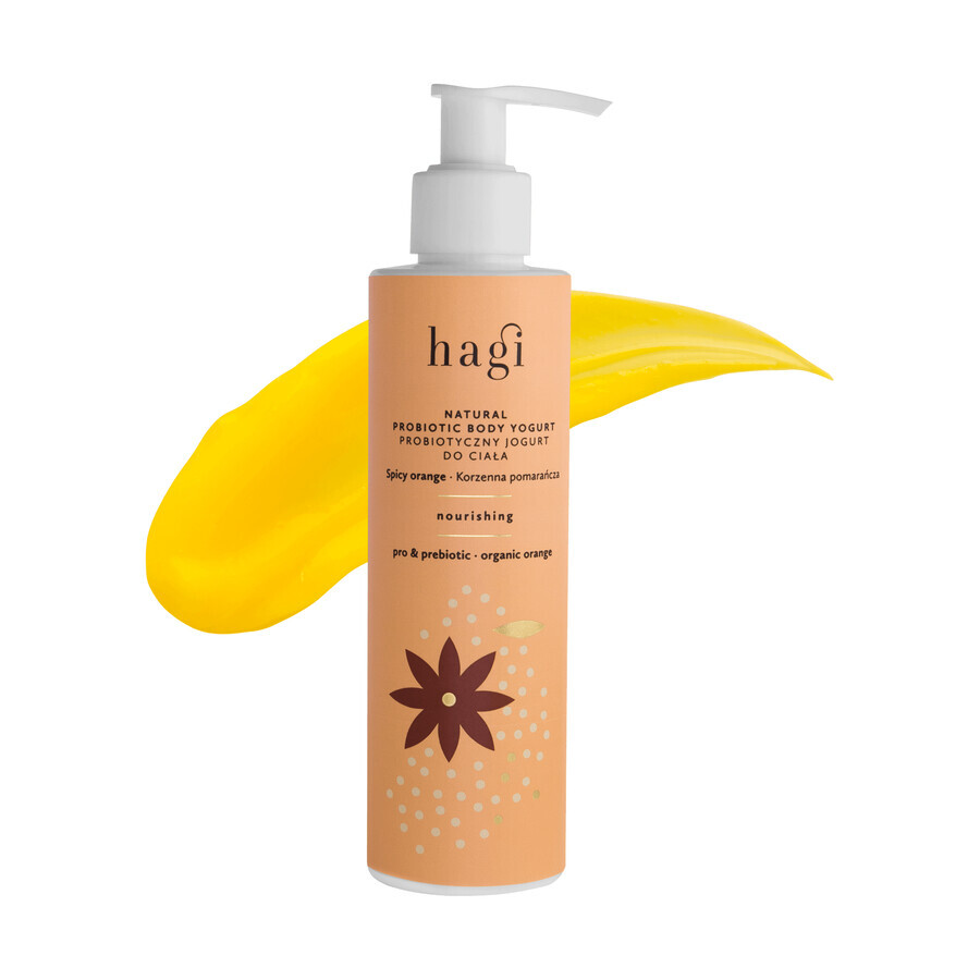 Hagi Spicy Orange, probiotischer Körperjoghurt, nahrhaft, 200 ml